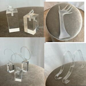Clear acrylic jewelry display sets ring watch bracelet shoes bundle